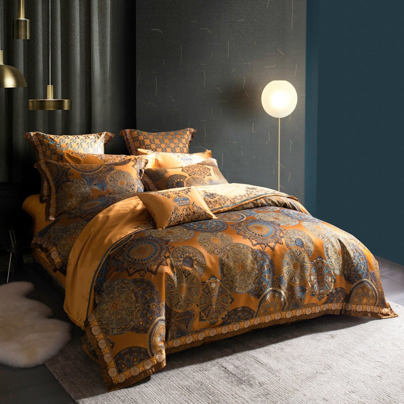 Kleopatra Luxury Duvet Cover Set (600 TC) Luxury Designer Bedding Set ...