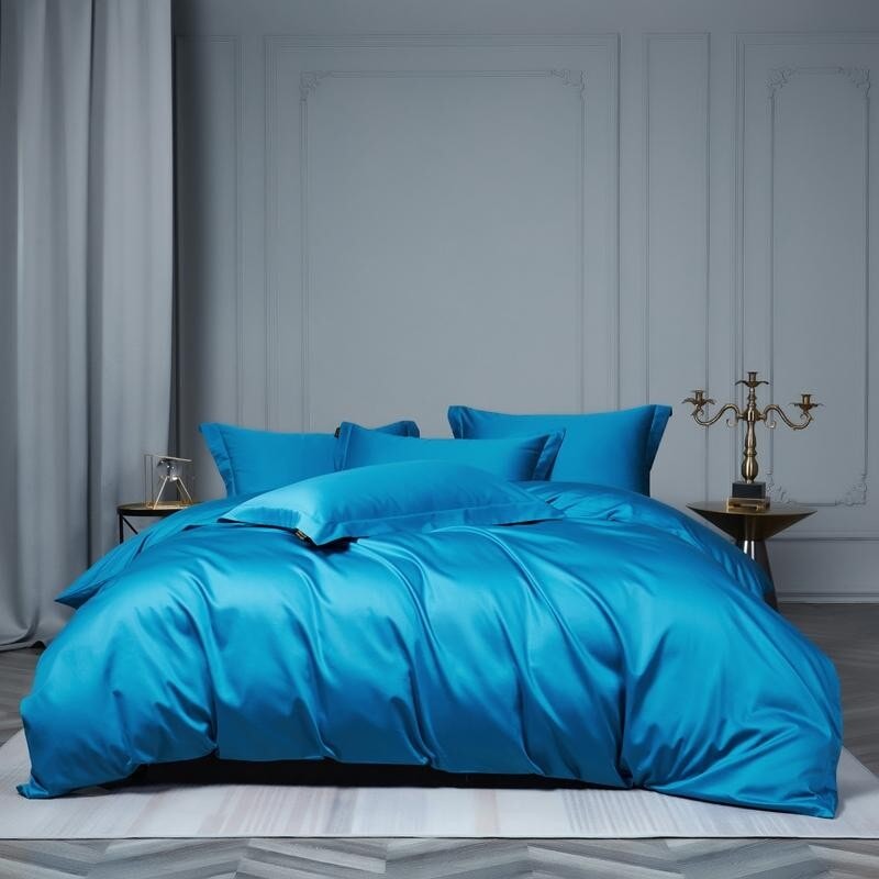 Prestige Blue 1000 TC Egyptian Cotton Luxury Designer Bedding Sets