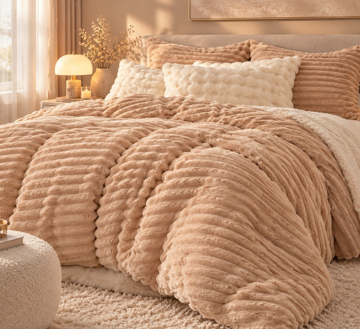 Fluffy Ribbed Bedding