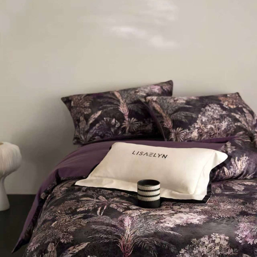 Amethyst Forest Duvet Cover Set (Egyptian Cotton, 600 TC)