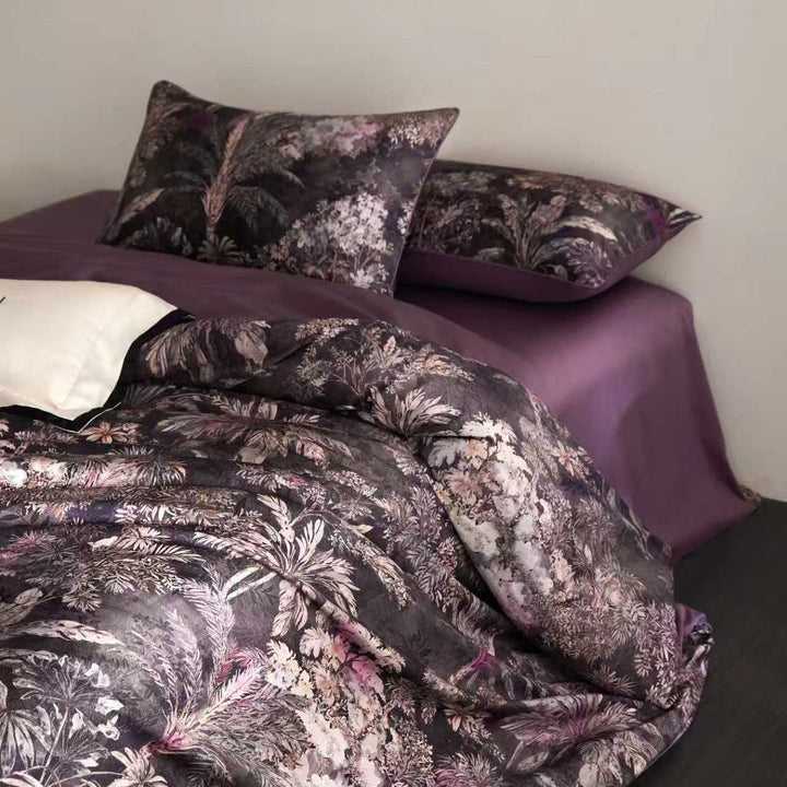 Amethyst Forest Duvet Cover Set (Egyptian Cotton, 600 TC)
