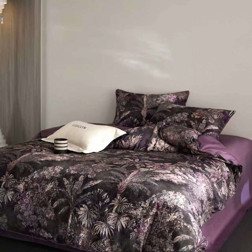 Amethyst Forest Duvet Cover Set (Egyptian Cotton, 600 TC)