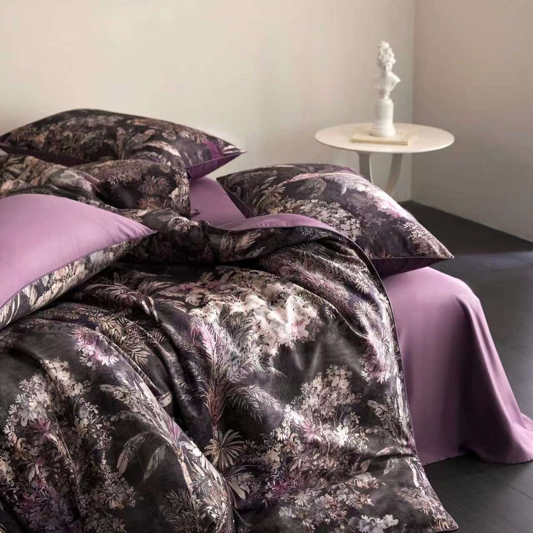Amethyst Forest Duvet Cover Set (Egyptian Cotton, 600 TC)