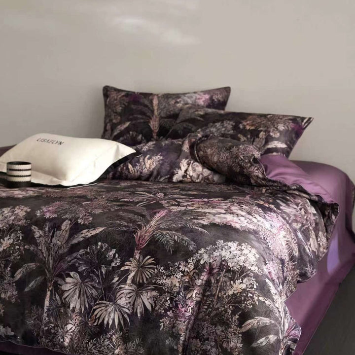 Amethyst Forest Duvet Cover Set (Egyptian Cotton, 600 TC)
