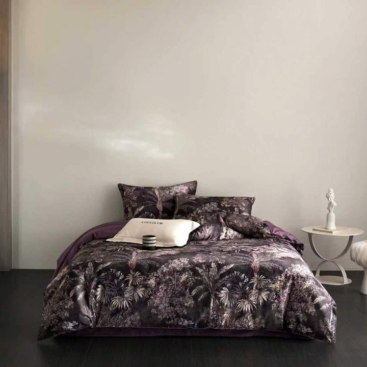 Amethyst Forest Duvet Cover Set (Egyptian Cotton, 600 TC)
