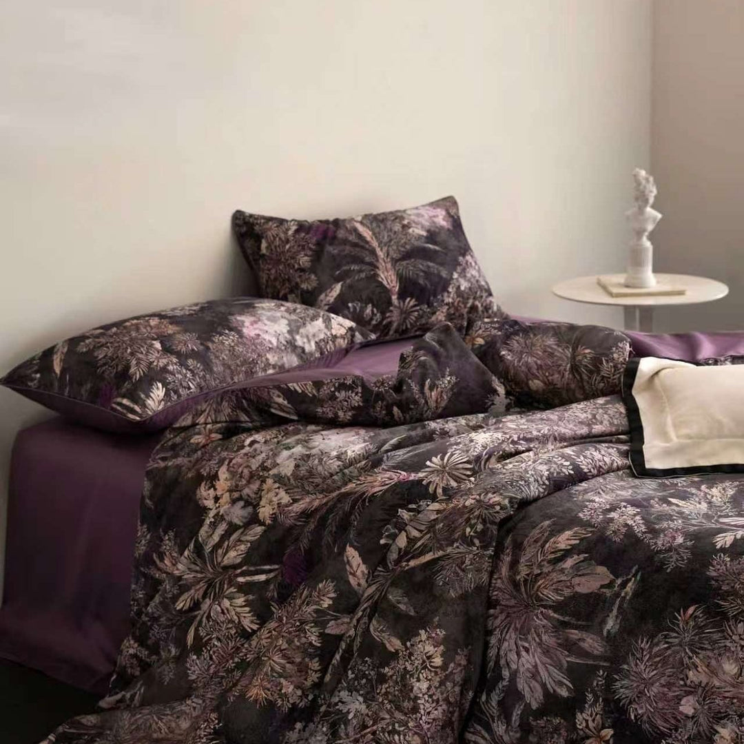 Amethyst Forest Duvet Cover Set (Egyptian Cotton, 600 TC)