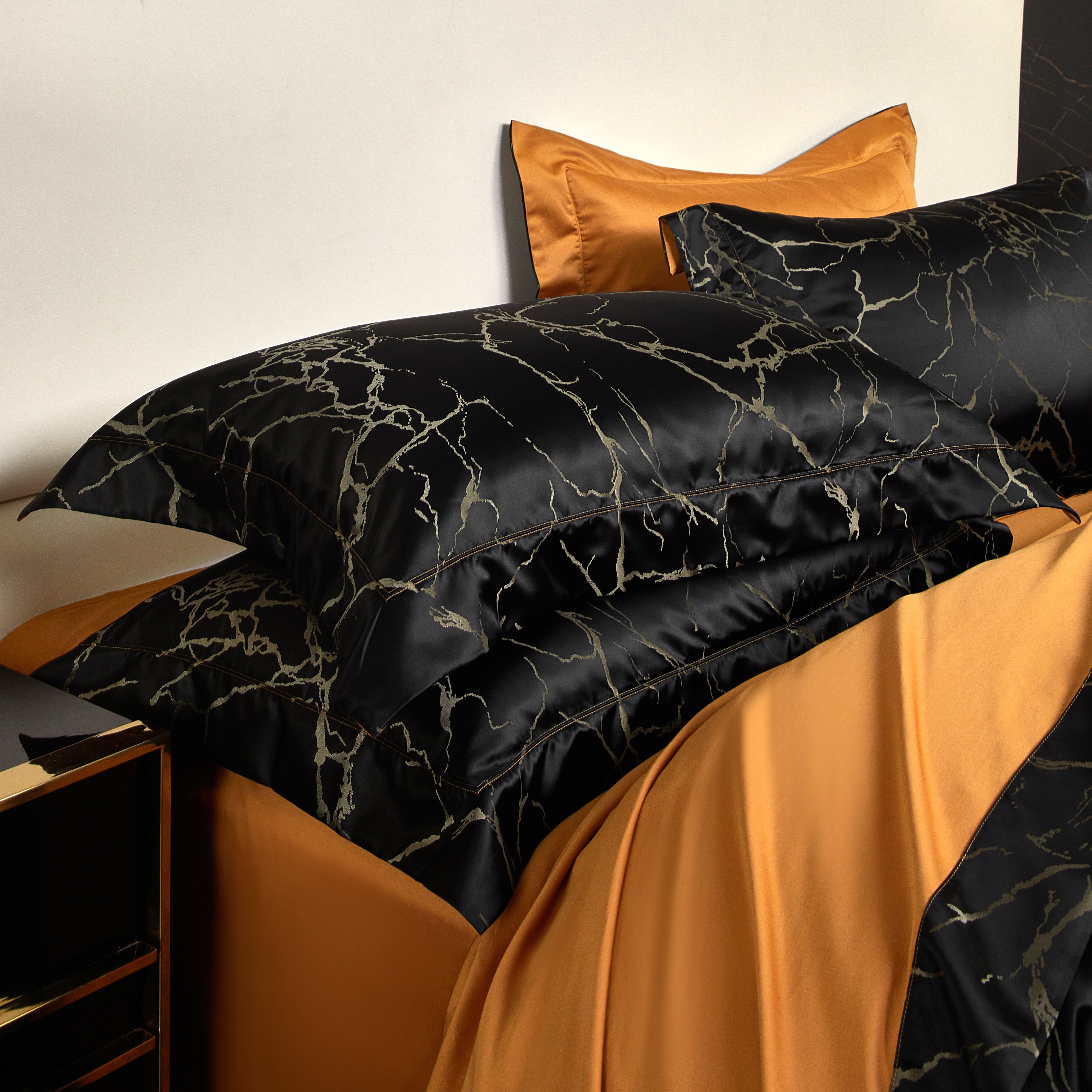 Luxlovery Black Marble Comforter Set Queen Black Marble Bed Set Full Cotton