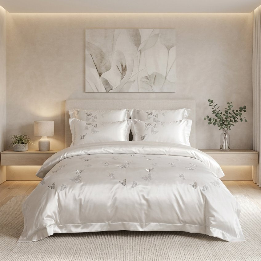 Butterfly Duvet Cover Set (Egyptian Cotton, 500 TC)