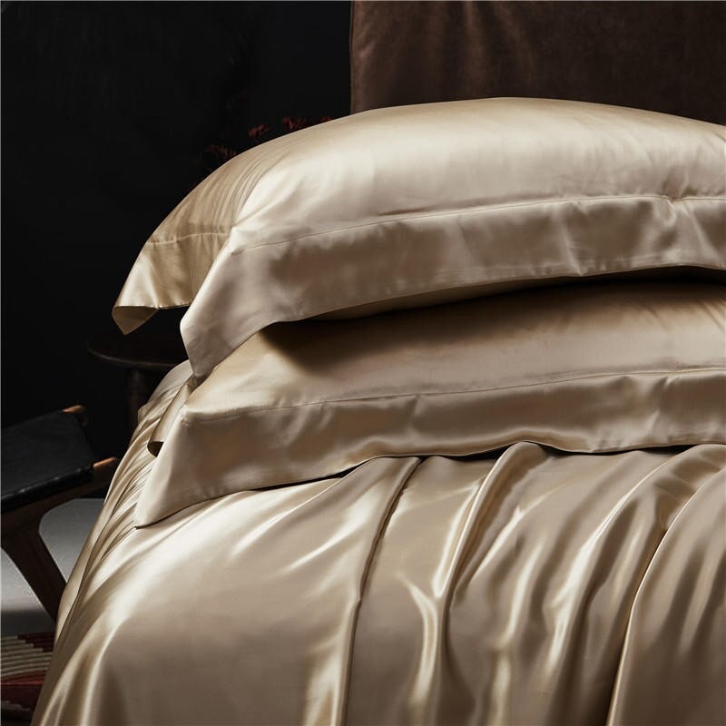 Champaigne 25 Momme Mulberry Silk Bedding Set