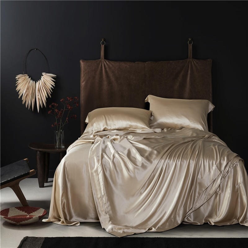 Champaigne 25 Momme Mulberry Silk Bedding Set