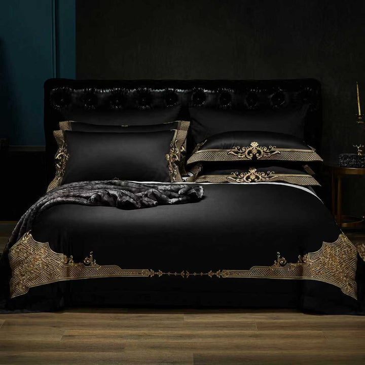 Cleopatra Black Duvet Cover Set