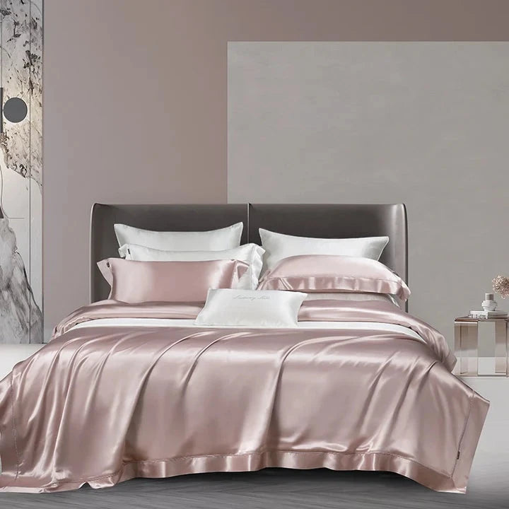Dreamy Pink 25 Momme Mulberry Silk Bedding Set