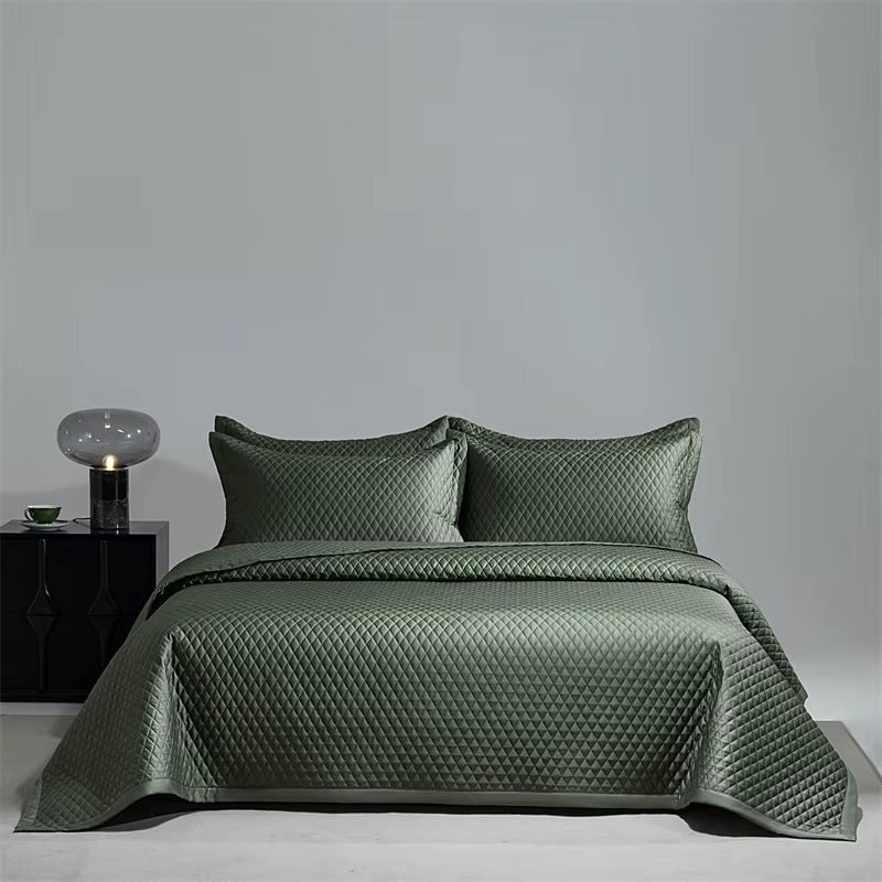 Egyptian Cotton Quilted Bedspread Set