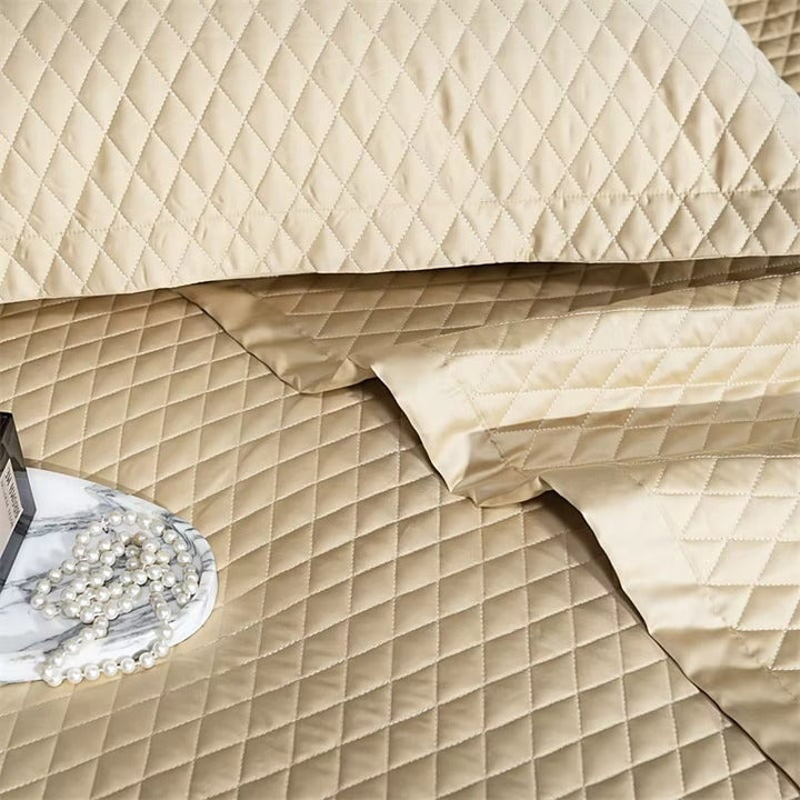 Egyptian Cotton Quilted Bedspread Set