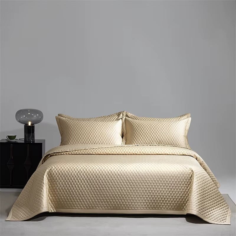 Egyptian Cotton Quilted Bedspread Set