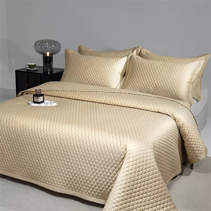 Egyptian Cotton Quilted Bedspread Set