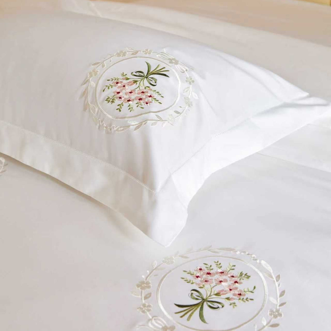 Evelyn Floral Embroidered Duvet Cover Set
