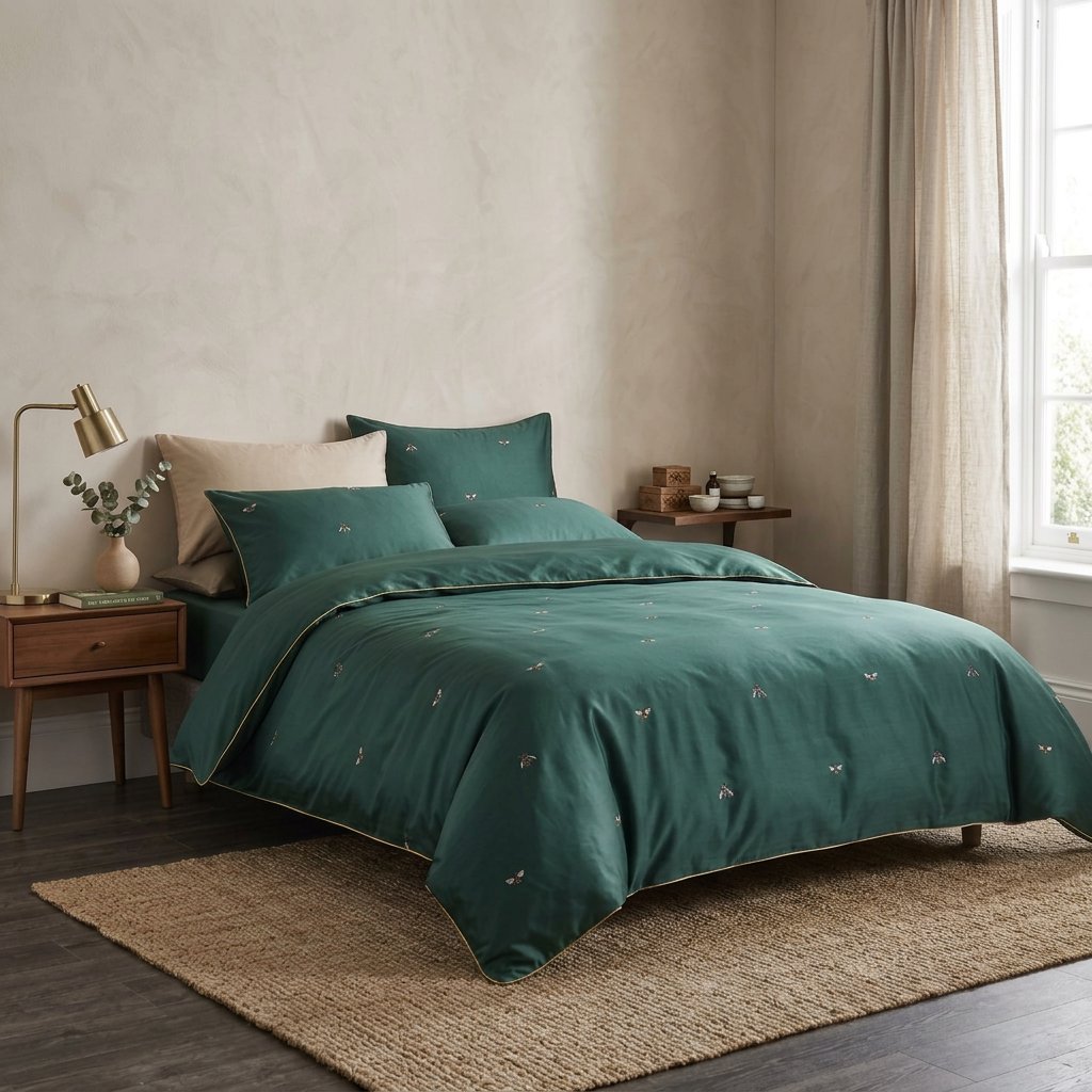 Happy Bee Duvet Cover Set (Egyptian Cotton, 500 TC)
