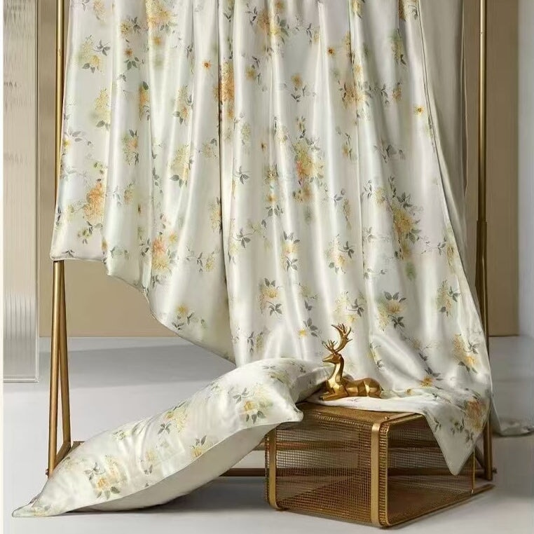 Honey Bloom Mulberry Silk 22 mm Bedding Set