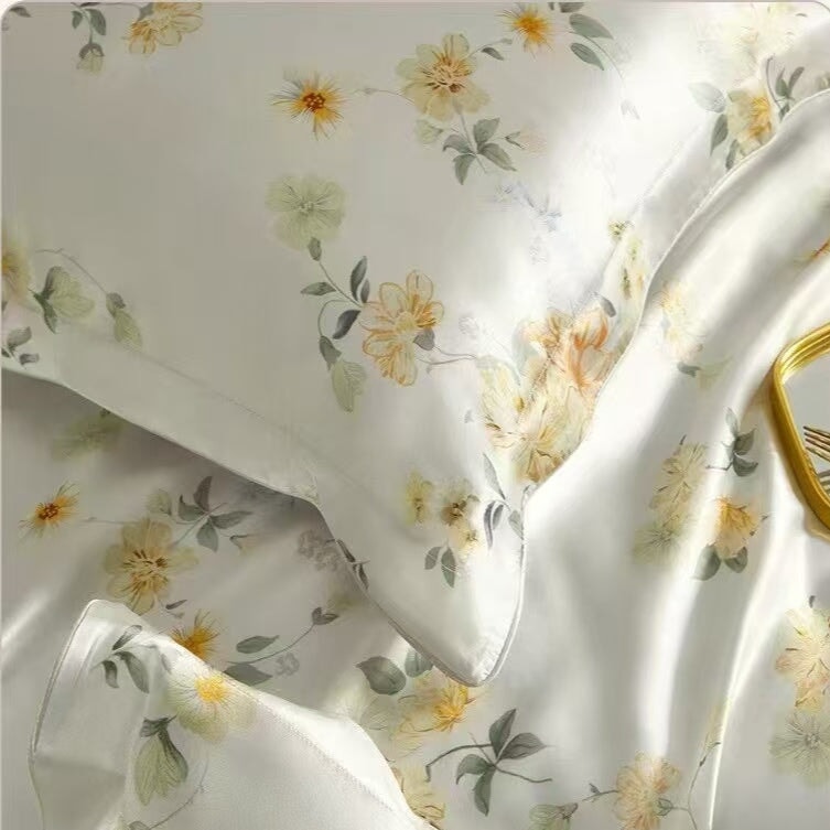 Honey Bloom Mulberry Silk 22 mm Bedding Set