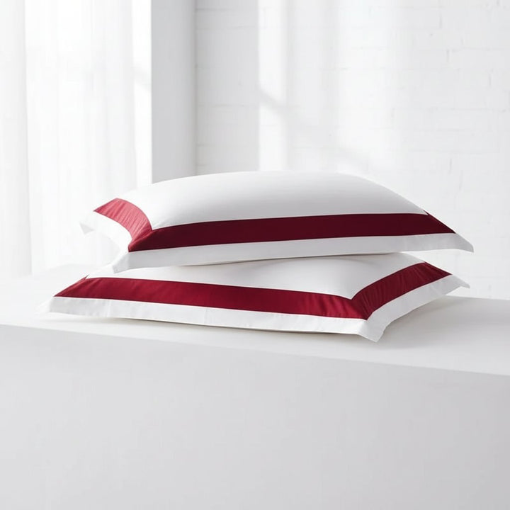 Hotel Luxe Contrast Border Pillowcase (Set of 2)