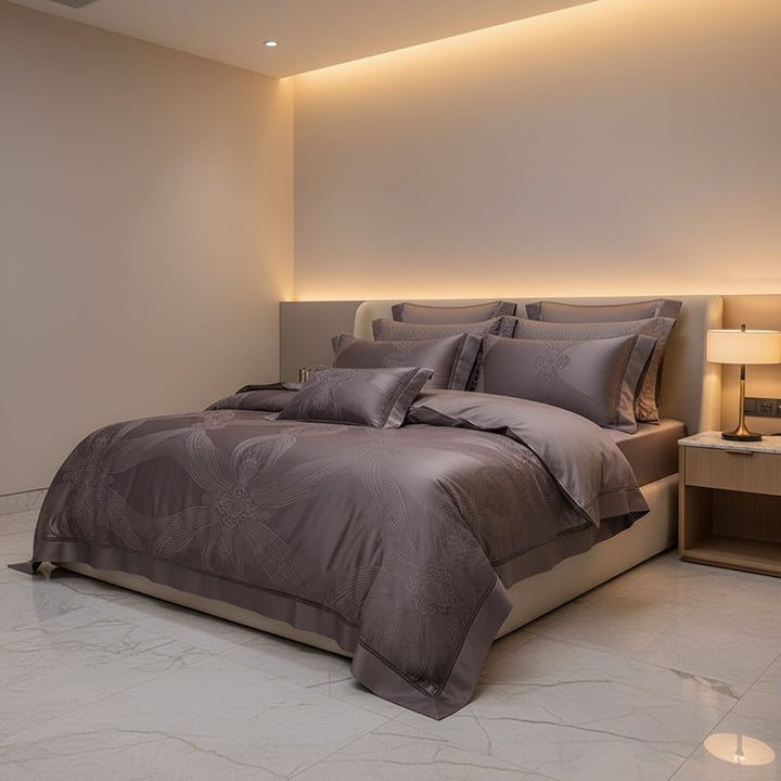 Iris Duvet Cover Set (Egyptian Cotton, 1200 TC)
