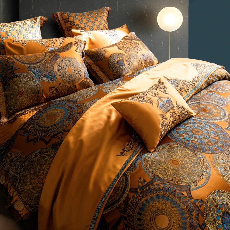 Kleopatra Luxury Duvet Cover Set (600 TC) Luxury Designer Bedding Set ...