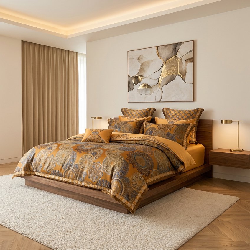 Kleopatra Luxury Duvet Cover Set (600 TC)