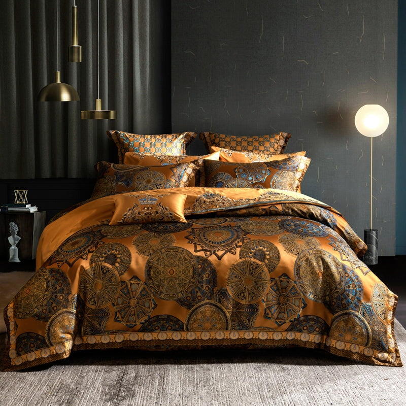 Kleopatra Luxury Duvet Cover Set (600 TC) Luxury Designer Bedding Set ...