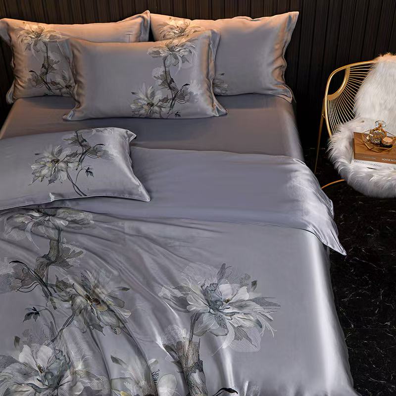 Lavande Étoile 100% Mulberry Silk 22mm Duvet Cover Set
