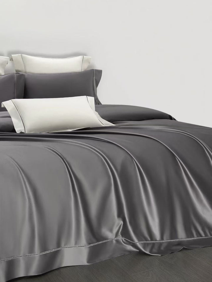 Linnea Charcoal 1200 TC Duvet Cover Set