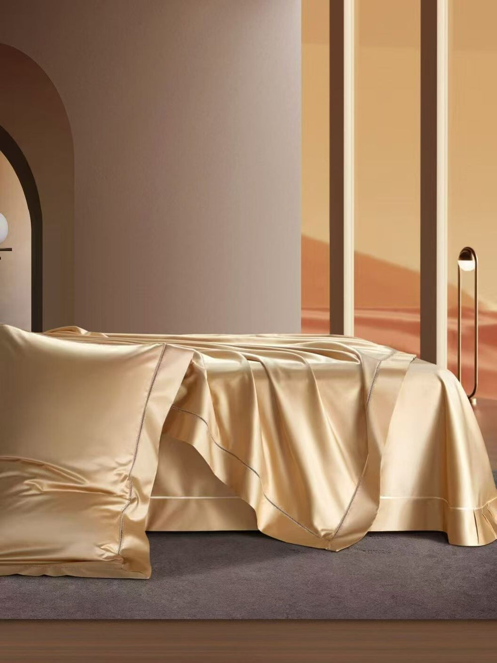 Linnea Gold 1200 TC Duvet Cover Set