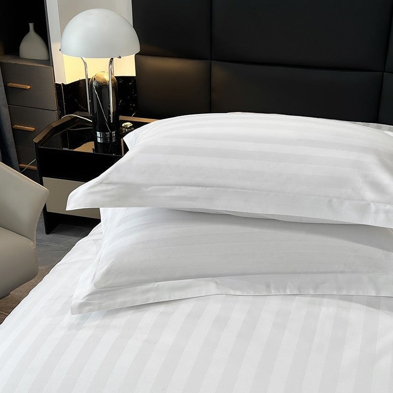 Lux Hotel Striped Pillowcases (Set of 2)