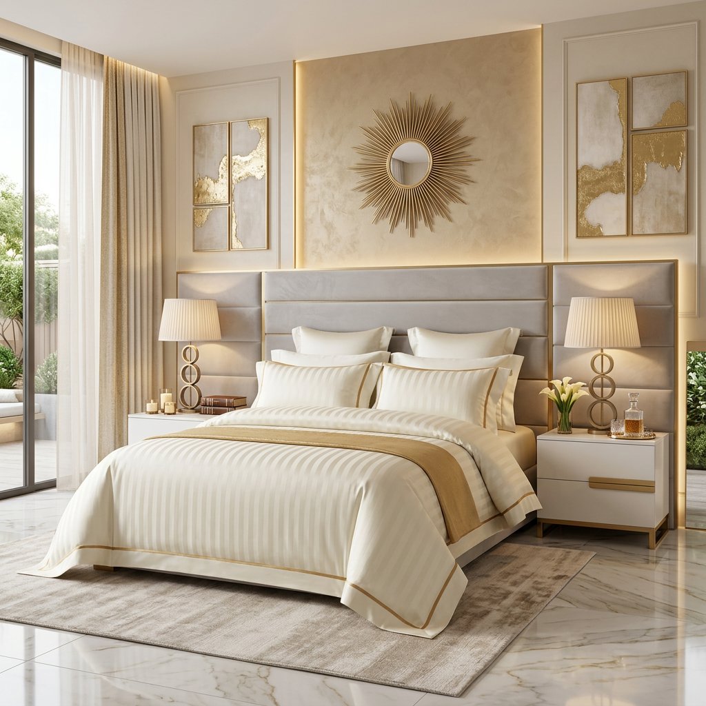 Luxurious 1200-Thread-Count Duvet Cover Set (Egyptian Cotton)