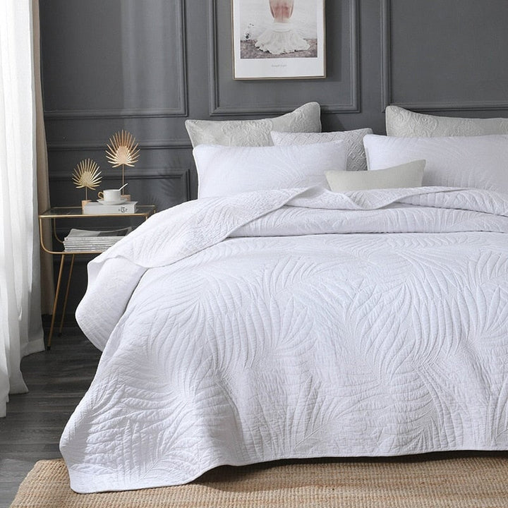 Luxury Fern Cotton Quilt Set