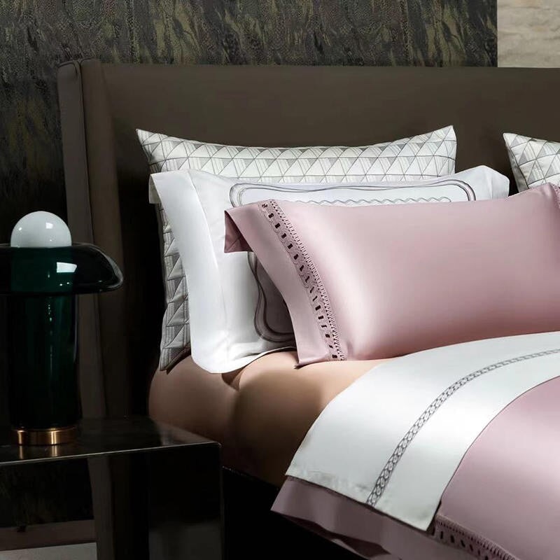Luxury Links Pink 1500 TC Egyptian Cotton Duvet Cover Set