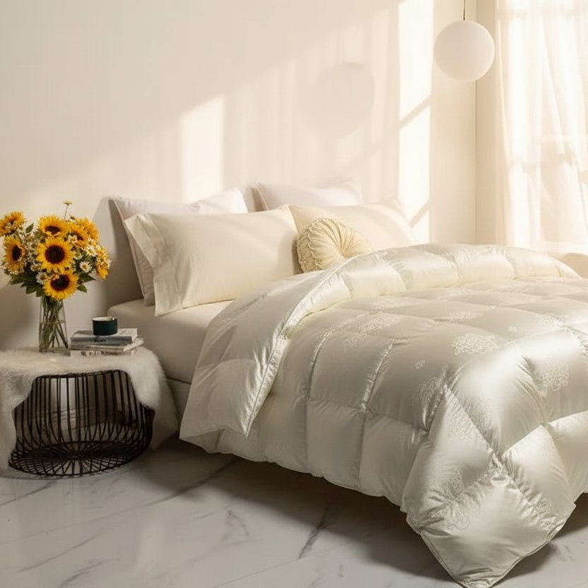 Luxury Metallic All-Season Goose Down Duvet