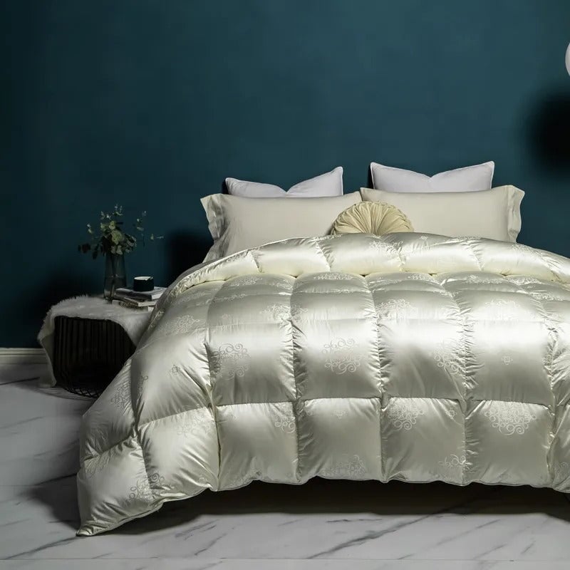 Luxury Metallic All-Season Goose Down Duvet