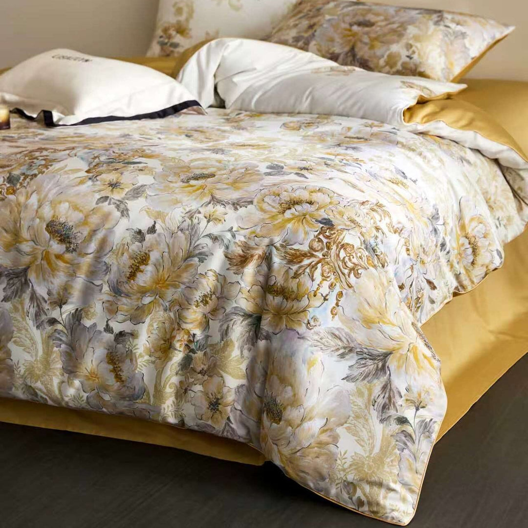 Marigold Duvet Cover Set (Egyptian Cotton, 600 TC)