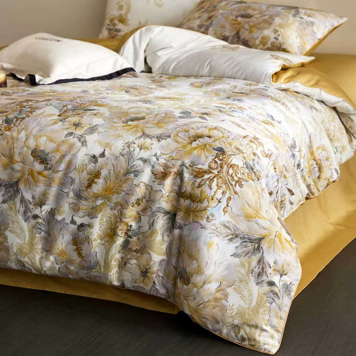 Marigold Duvet Cover Set (Egyptian Cotton, 600 TC)