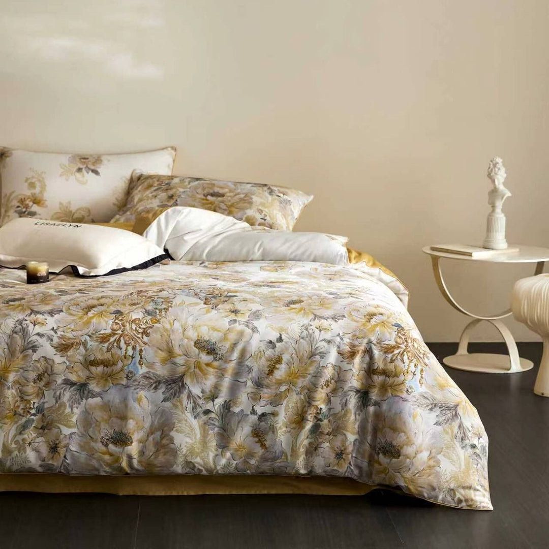 Marigold Duvet Cover Set (Egyptian Cotton, 600 TC)