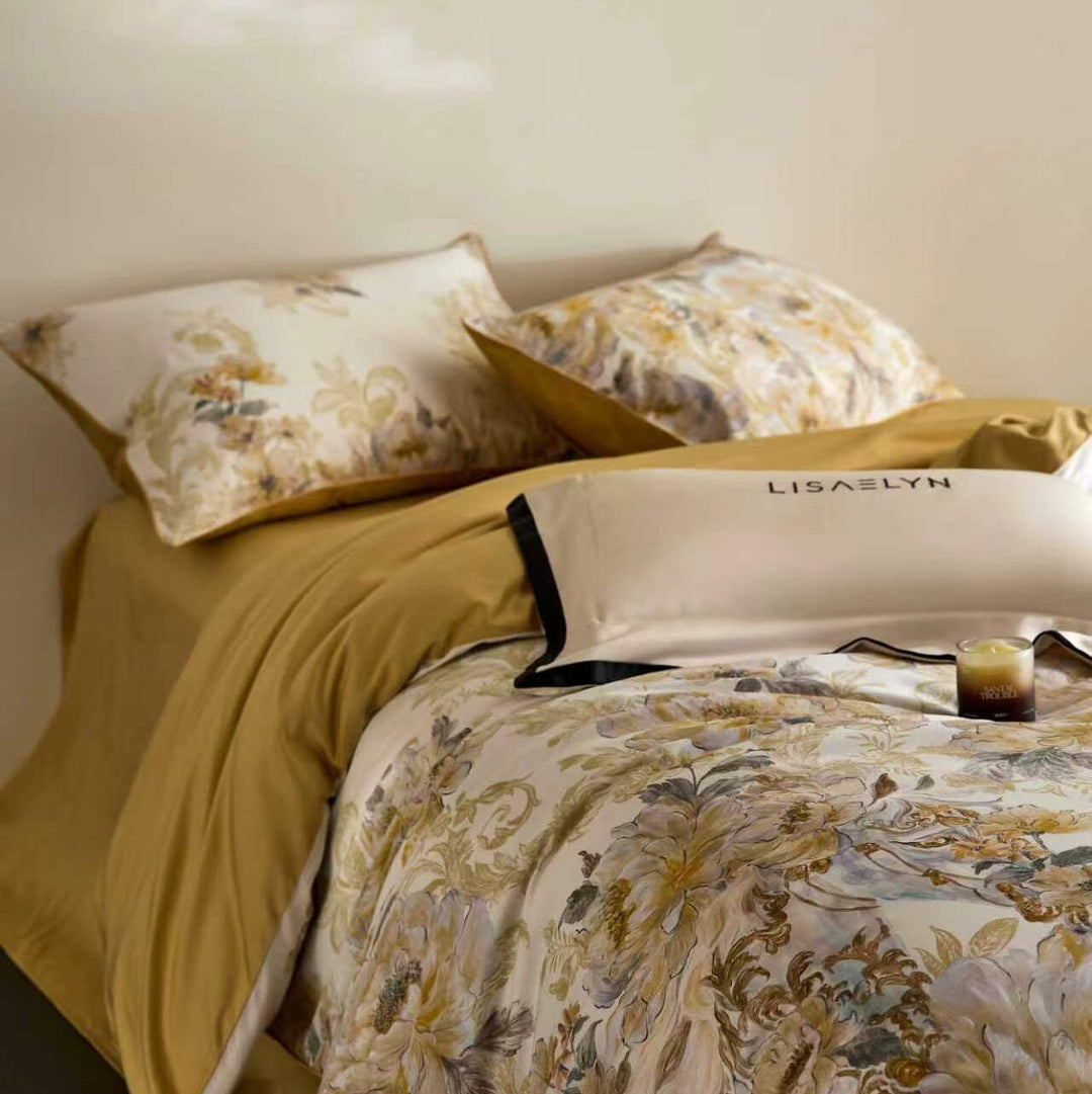 Marigold Duvet Cover Set (Egyptian Cotton, 600 TC)