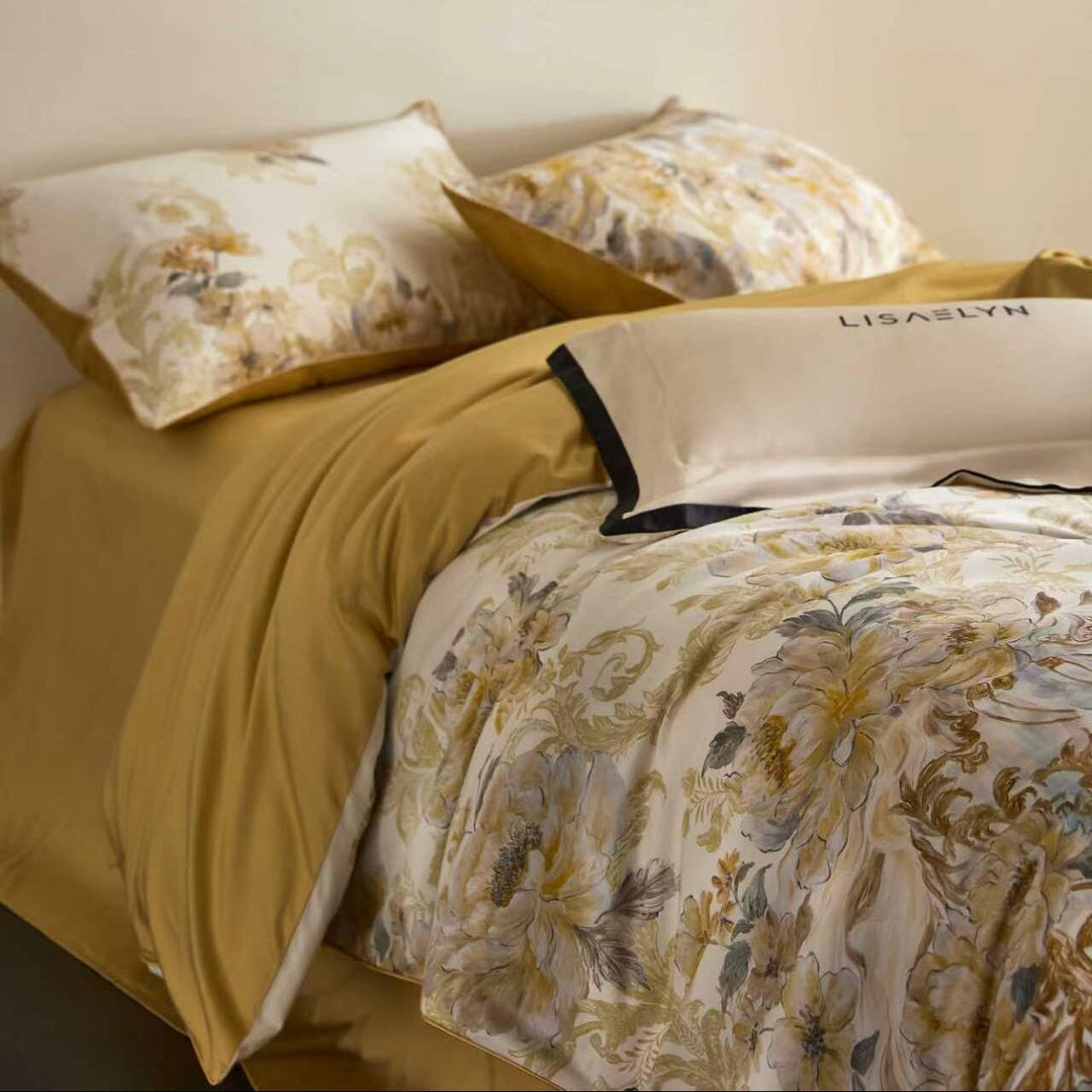 Marigold Duvet Cover Set (Egyptian Cotton, 600 TC)