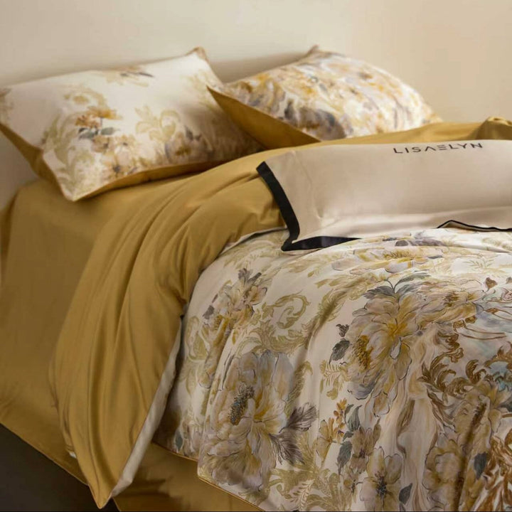 Marigold Duvet Cover Set (Egyptian Cotton, 600 TC)