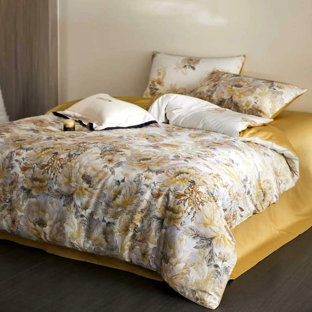 Marigold Duvet Cover Set (Egyptian Cotton, 600 TC)