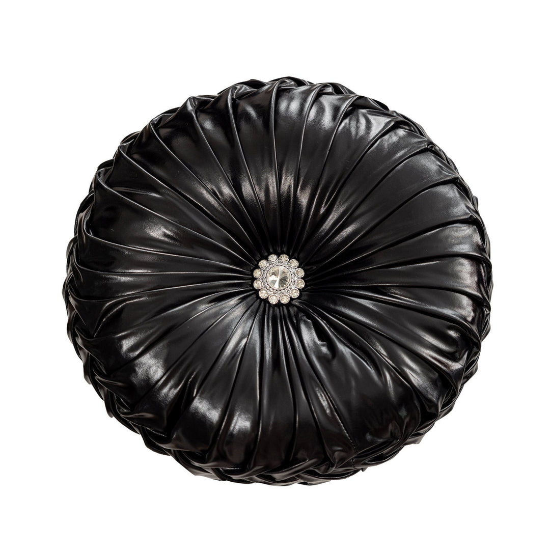 Metallic Circular Scatter Cushion With Filling