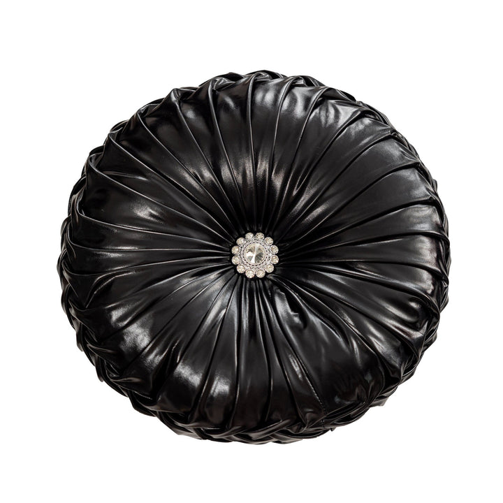 Metallic Circular Scatter Cushion With Filling
