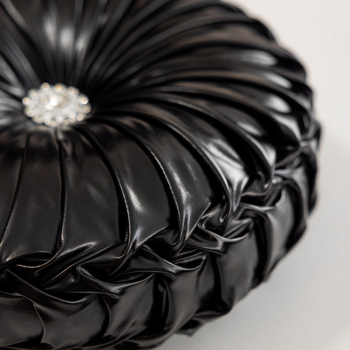 Metallic Circular Scatter Cushion With Filling