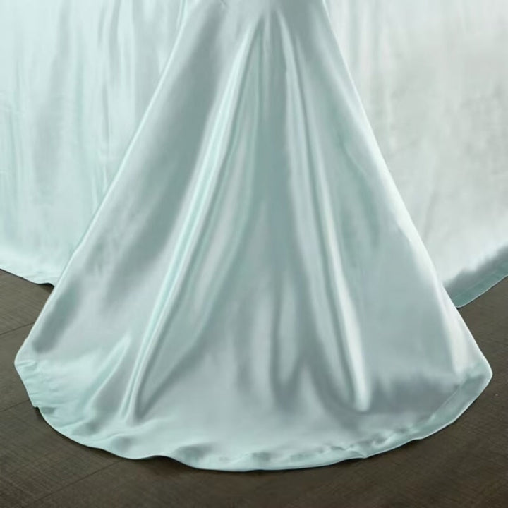 Mint Green 25 Momme Mulberry Silk Bedding Set