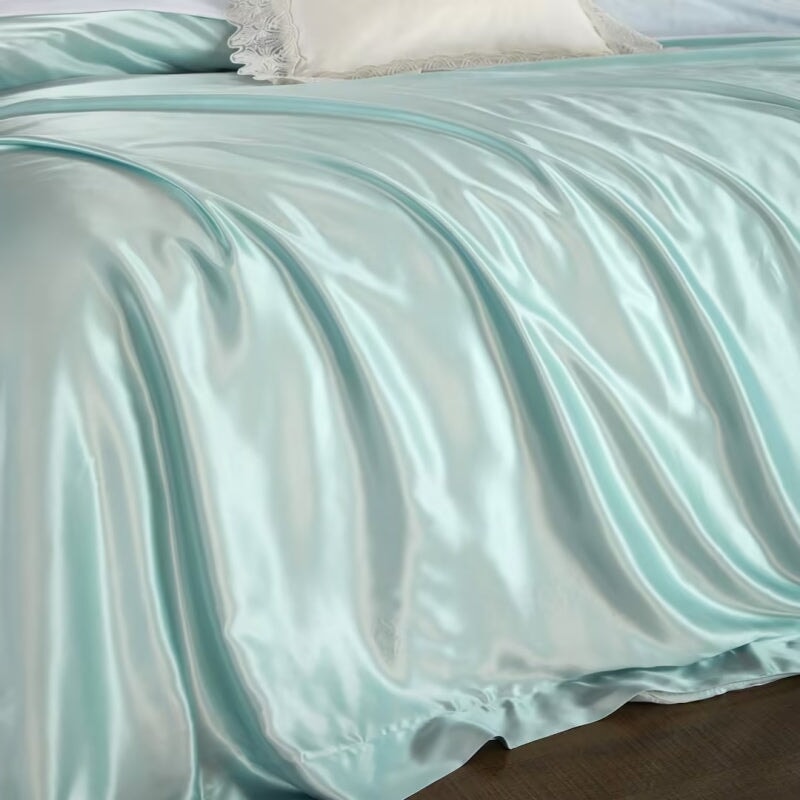 Mint Green 25 Momme Mulberry Silk Bedding Set